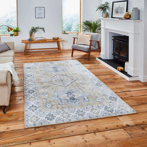 Think Rugs Rugs Topaz G4705 Gold Rug - Woven Rugs