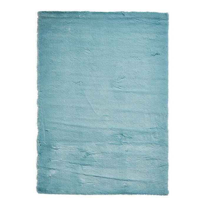 Think Rugs Rugs Teddy Blue Rug - Woven Rugs