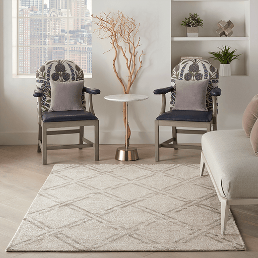 Nourison Rugs Venosa VSN01 Ivory Grey - Woven Rugs
