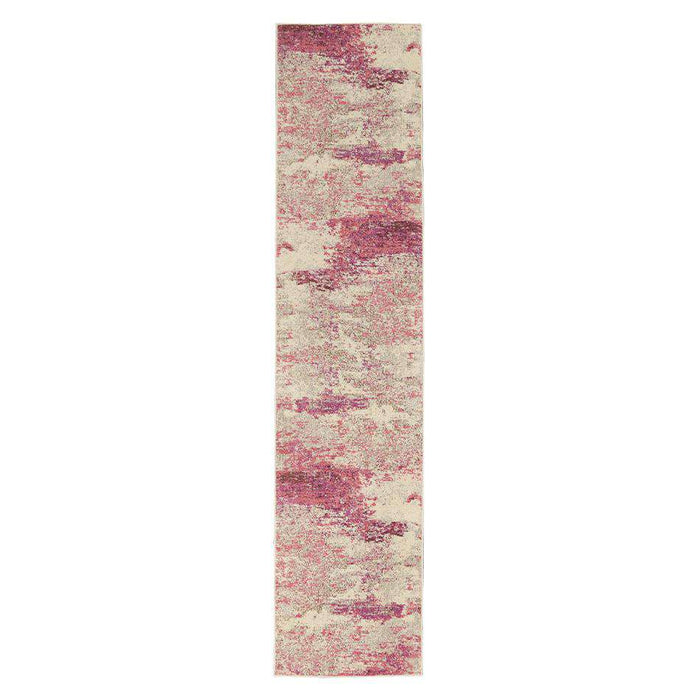 Nourison Rugs Celestial CES02 Ivory Pink Runner - Woven Rugs