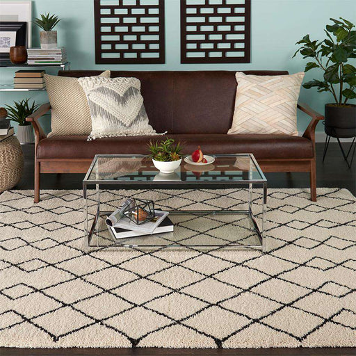 Nourison Rugs Martil MAT01 Ivory Charcoal - Woven Rugs