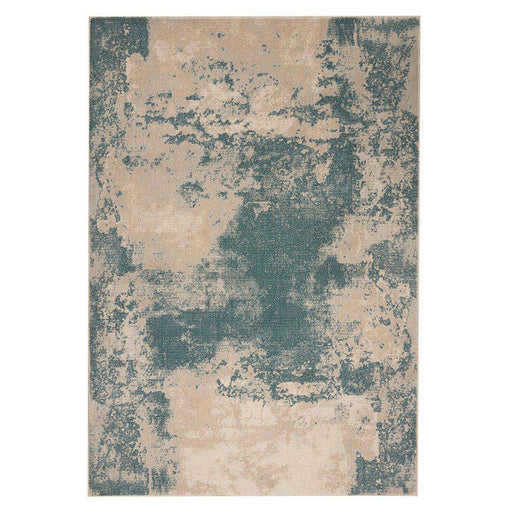 Nourison Rugs Maxell MAE13 Ivory/Teal - Woven Rugs