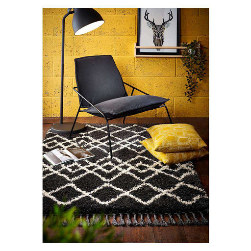 Origin Rugs Rugs Morocco Charcoal/ Ivory - Woven Rugs