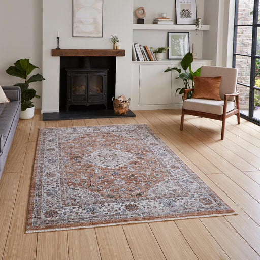 Think Rugs Rugs Vintage Think 35013 Terracotta - Woven Rugs