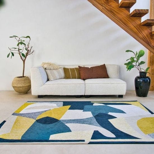 Louis de Poortere Rugs Shapes 9369 Shapes Duck Song - Woven Rugs