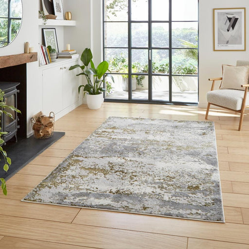 Think Rugs Rugs Artemis B9289A Gold - Woven Rugs