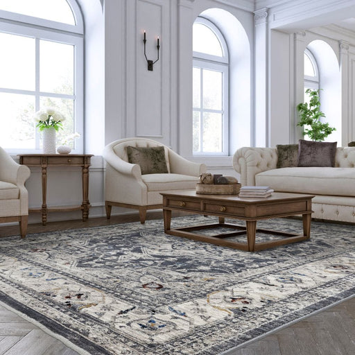Asiatic Rugs Sovereign Charcoal Medallion 05 - Woven Rugs