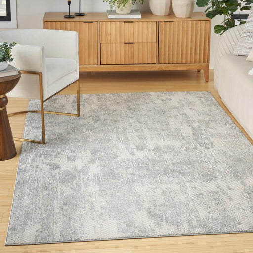 Nourison Rugs Exhale EXL01 Light Grey - Woven Rugs