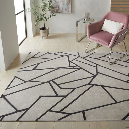 Concept Looms Rugs Lugano LUG06 Light Grey Anthracite - Woven Rugs