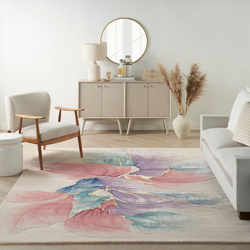 Nourison Rugs Prismatic PRS34 Ivory - Woven Rugs