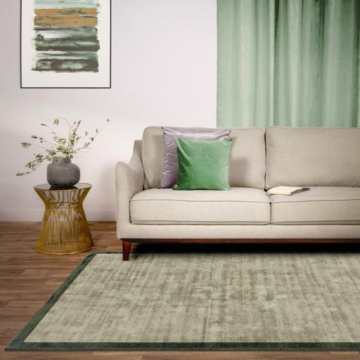 Asiatic Rugs Blade Border Sage Olive 05 - Woven Rugs