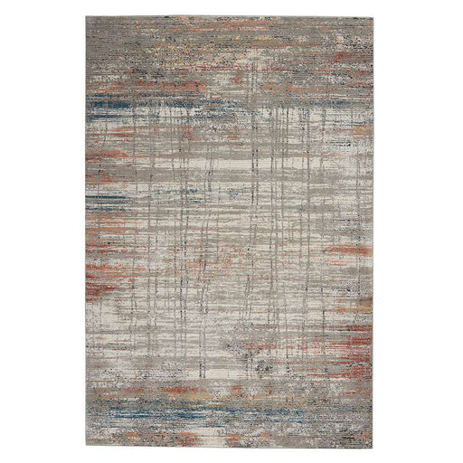 Nourison Rugs Rustic Textures RUS12 Grey Multi - Woven Rugs