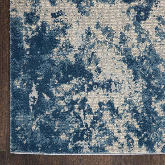 Nourison Rugs Rustic Textures RUS16 Grey Blue - Woven Rugs