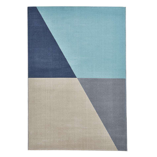 Think Rugs Rugs Vancouver 18487 Grey/ Blue - Woven Rugs