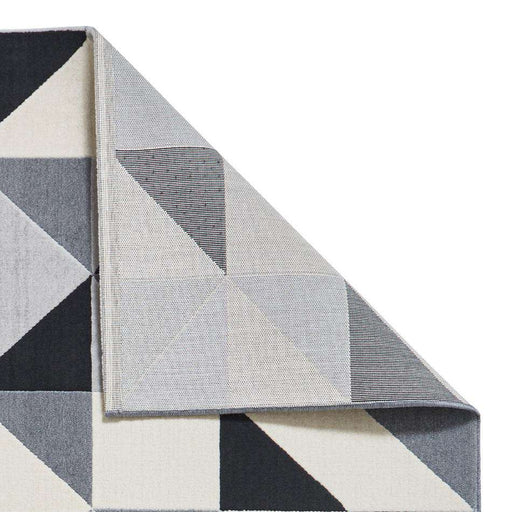 Think Rugs Rugs Vancouver 18214 Grey/ Black - Woven Rugs