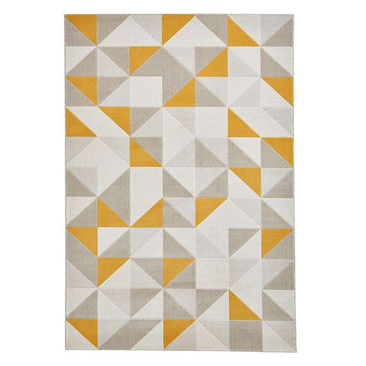 Think Rugs Rugs Vancouver 18214 Beige/ Yellow - Woven Rugs