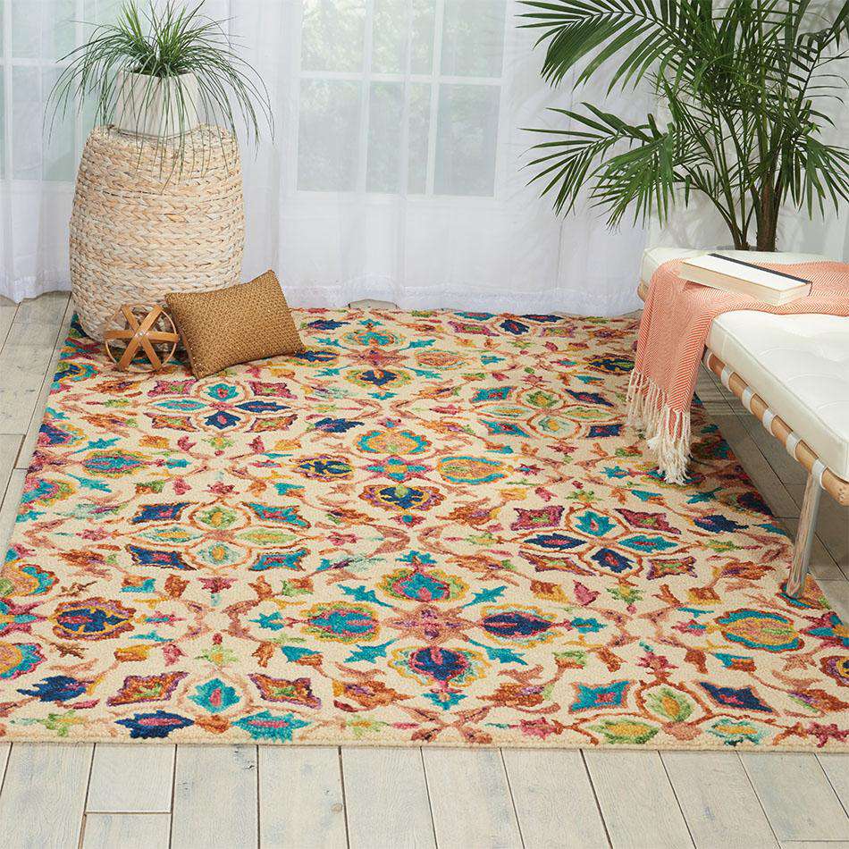 Vibrant VIB08 Ivory — Woven Rugs